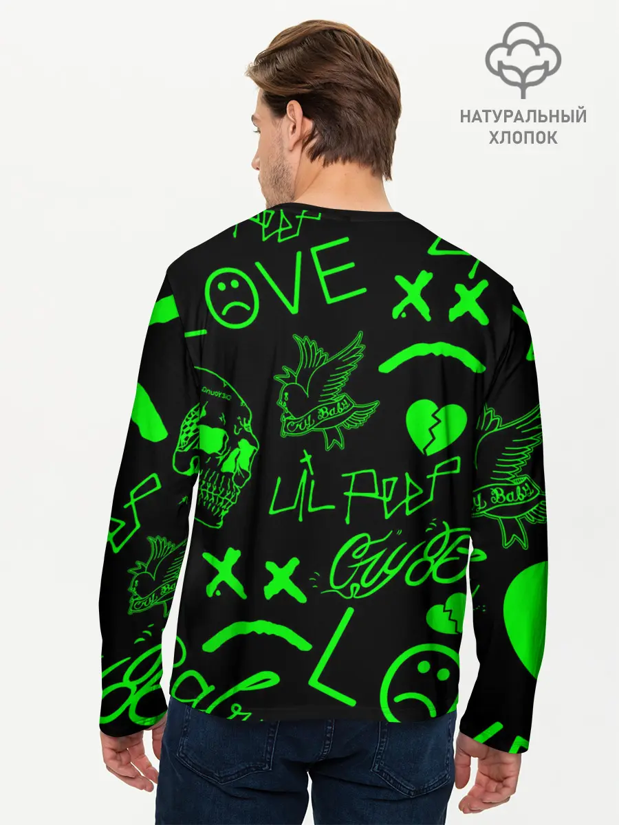 Мужской лонгслив базовый / Lil Peep (P007_P004ooo2054767, P004ooo2054767)