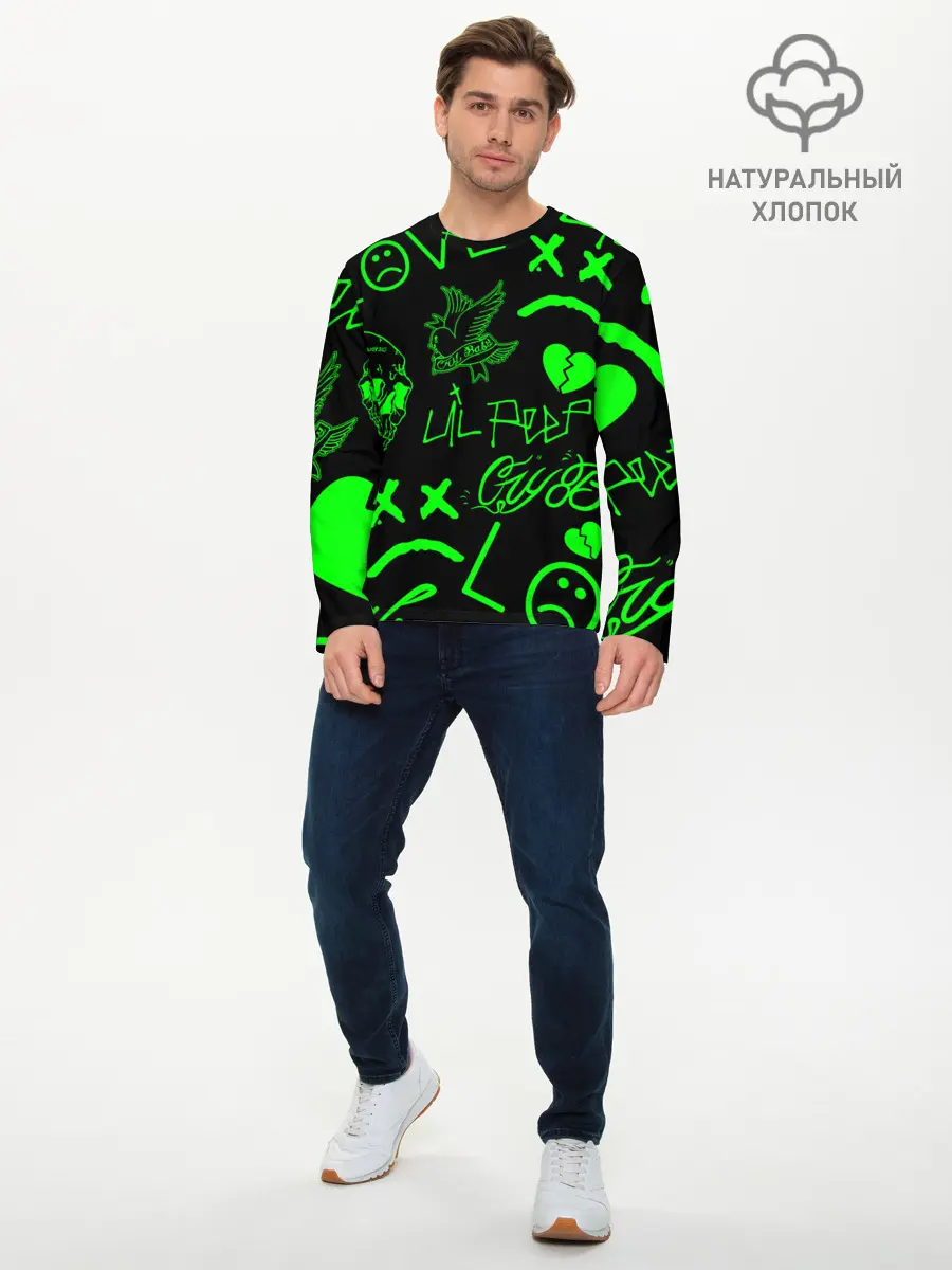 Мужской лонгслив базовый / Lil Peep (P007_P004ooo2054767, P004ooo2054767)