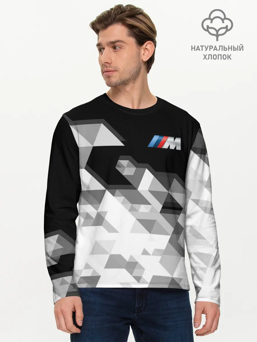 Мужской лонгслив базовый / BMW | БМВ (P007_P004ooo2054837, P004ooo2054837)