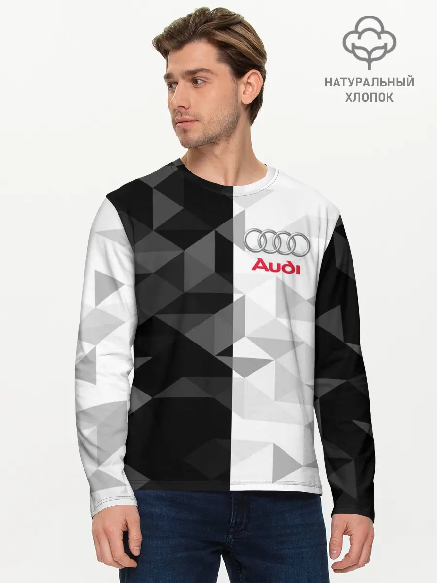 Мужской лонгслив базовый / AUDI | АУДИ (P007_P004ooo2053609, P004ooo2053609)