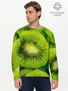 Мужской лонгслив базовый / Зеленый киви (P007_P004ooo2055631, P004ooo2055631)
