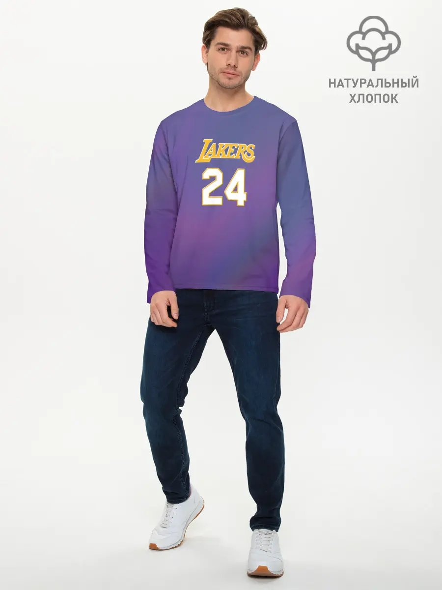 Мужской лонгслив базовый / Los Angeles Lakers / Kobe Brya (P007_P004ooo2059063, P004ooo2059063)