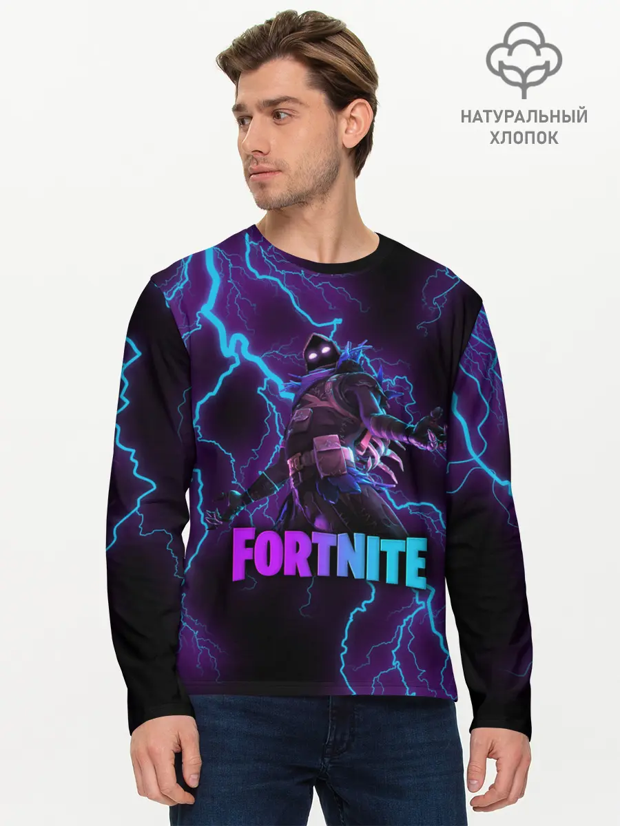 Мужской лонгслив базовый / FORTNITE RAVEN (P007_P004ooo2060189, P004ooo2060189)