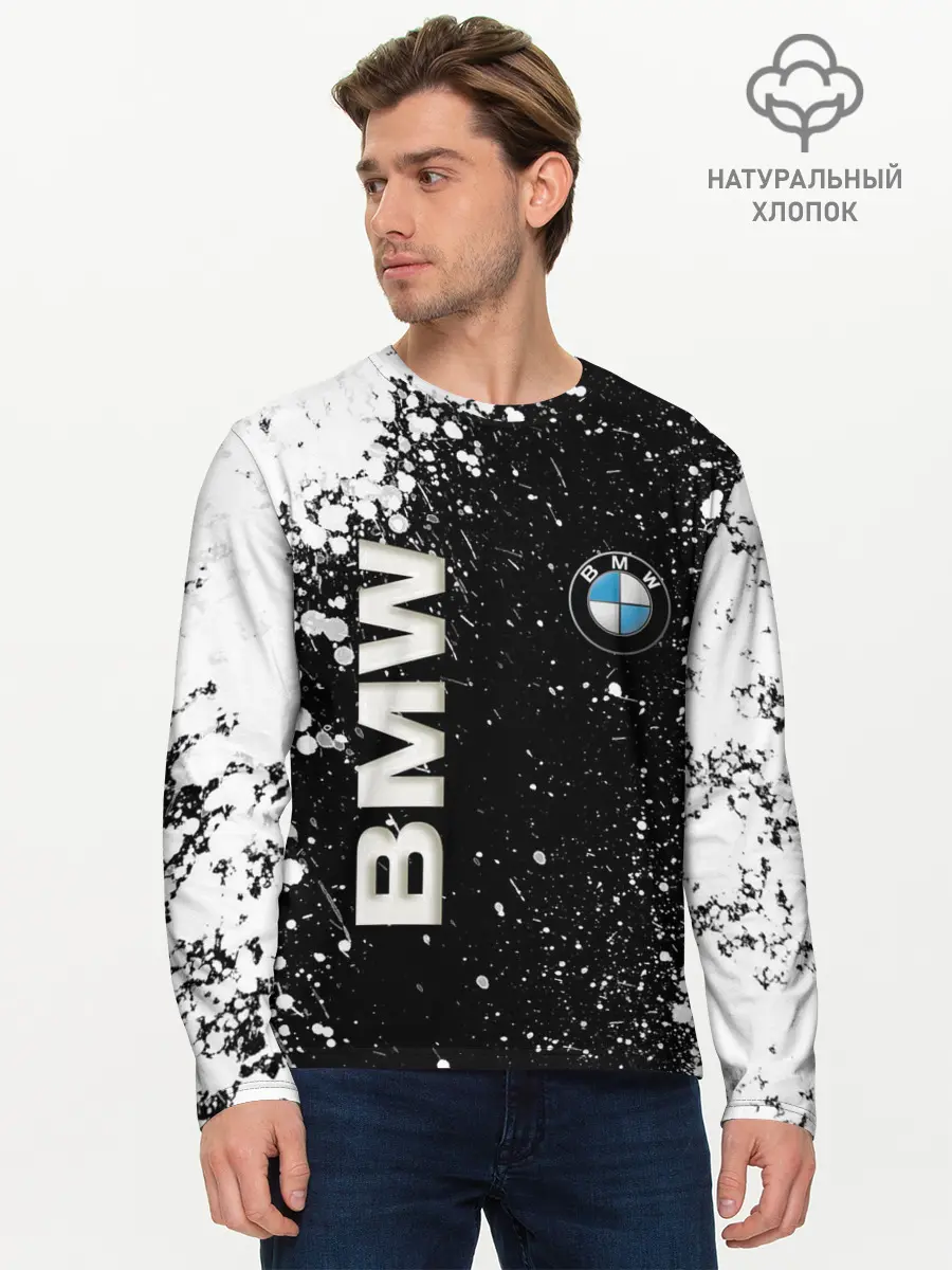Мужской лонгслив базовый / BMW (P007_P004ooo2061831, P004ooo2061831)