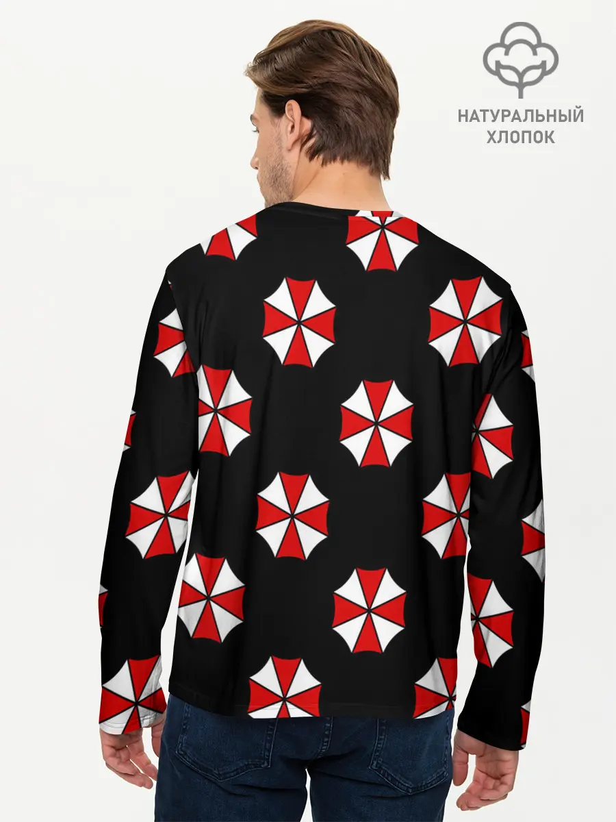 Мужской лонгслив базовый / Umbrella Corporation (P007_P004ooo2061043, P004ooo2061043)