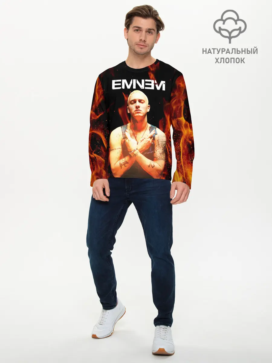 Мужской лонгслив базовый / EMINEM. (P007_P004ooo2063271, P004ooo2063271)