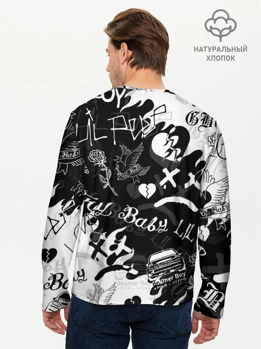 Мужской лонгслив базовый / LIL PEEP (P007_P004ooo2062697, P004ooo2062697)