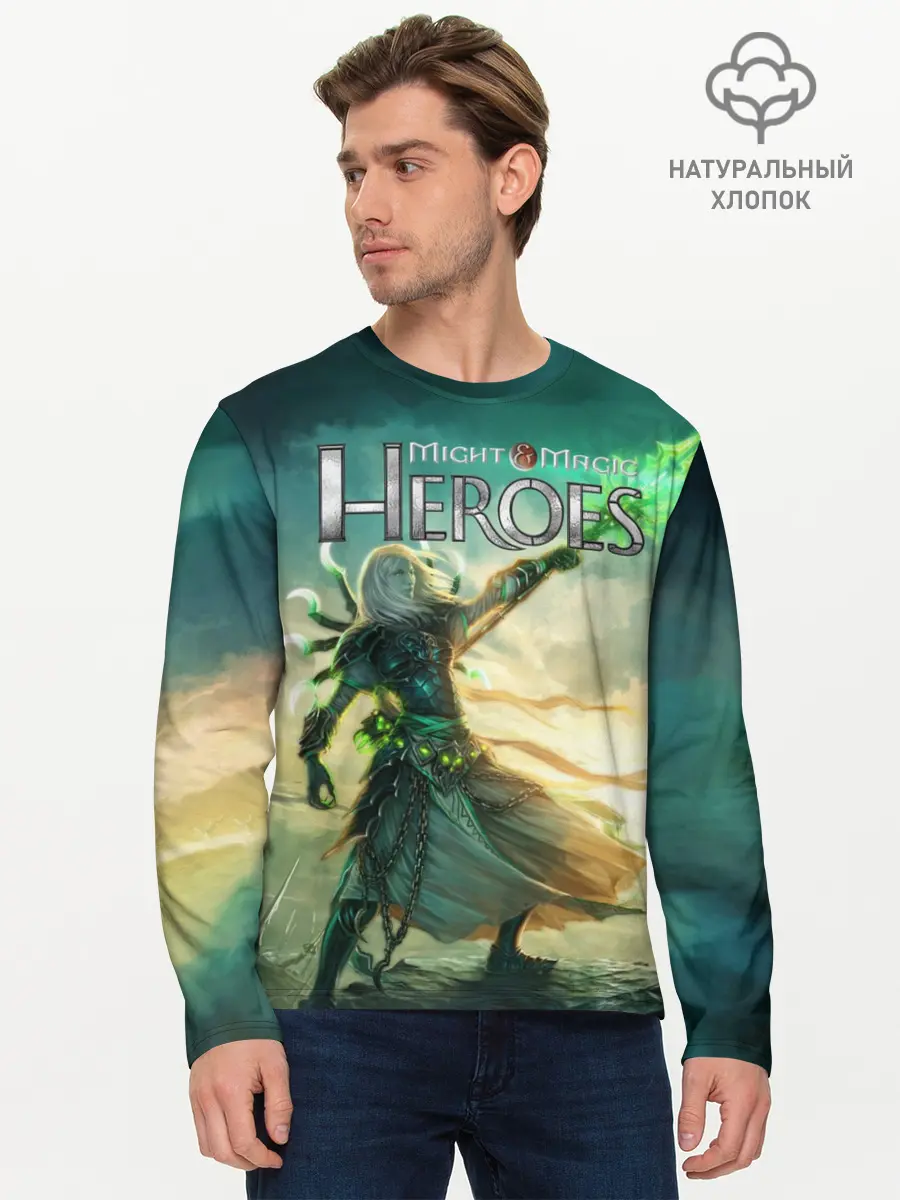 Мужской лонгслив базовый / Heroes of Might and Magic (P007_P004ooo2063897, P004ooo2063897)