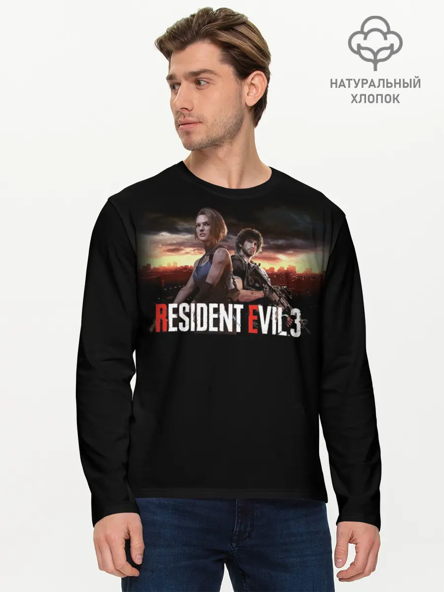 Мужской лонгслив базовый / Resident Evil 3 (P007_P004ooo2067723, P004ooo2067723)