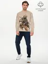 Мужской лонгслив базовый / Военный (P007_P004ooo2067779, P004ooo2067779)