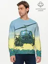 Мужской лонгслив базовый / Вертолеты (P007_P004ooo2067875, P004ooo2067875)