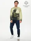 Мужской лонгслив базовый / Военный (P007_P004ooo2067963, P004ooo2067963)