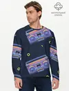 Мужской лонгслив базовый / Retro style (P007_P004ooo2069605, P004ooo2069605)