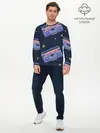Мужской лонгслив базовый / Retro style (P007_P004ooo2069605, P004ooo2069605)