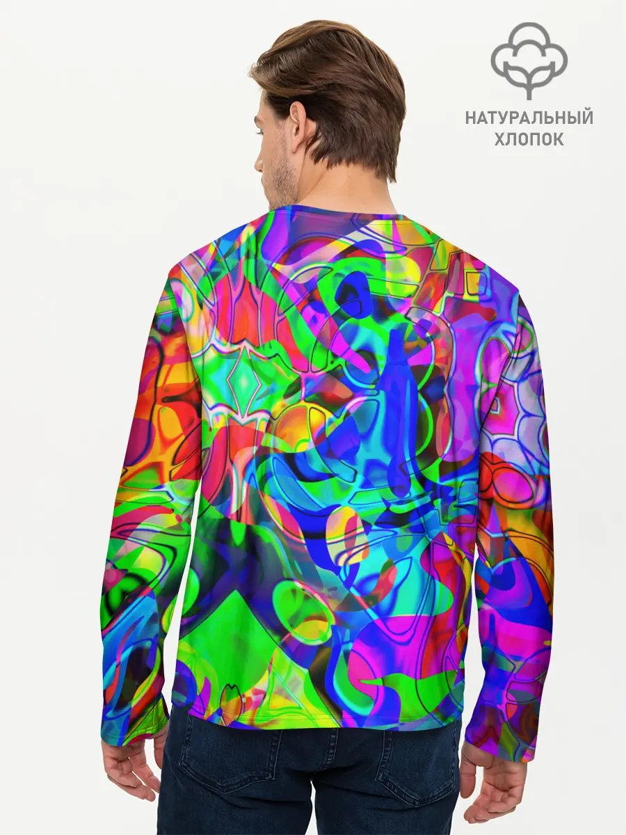Мужской лонгслив базовый / НЕОНОВЫЕ КРАСКИ (P007_P004ooo2072267, P004ooo2072267)