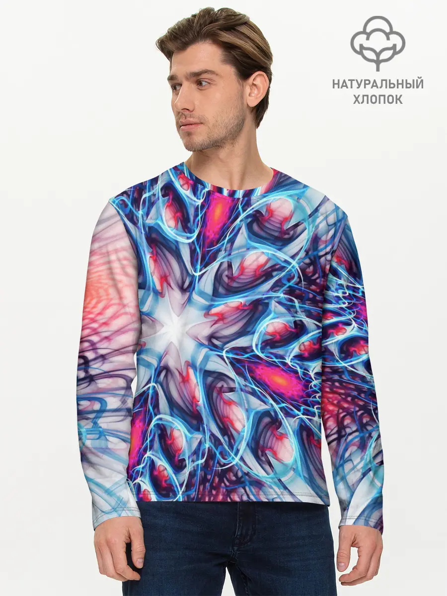 Мужской лонгслив базовый / ABSTRACTION ILLUSION (P007_P004ooo2072287, P004ooo2072287)