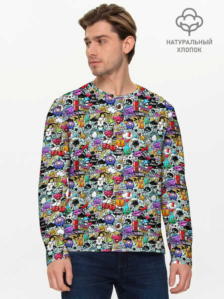 Мужской лонгслив базовый / Stickerboom (P007_P004ooo2072677, P004ooo2072677)