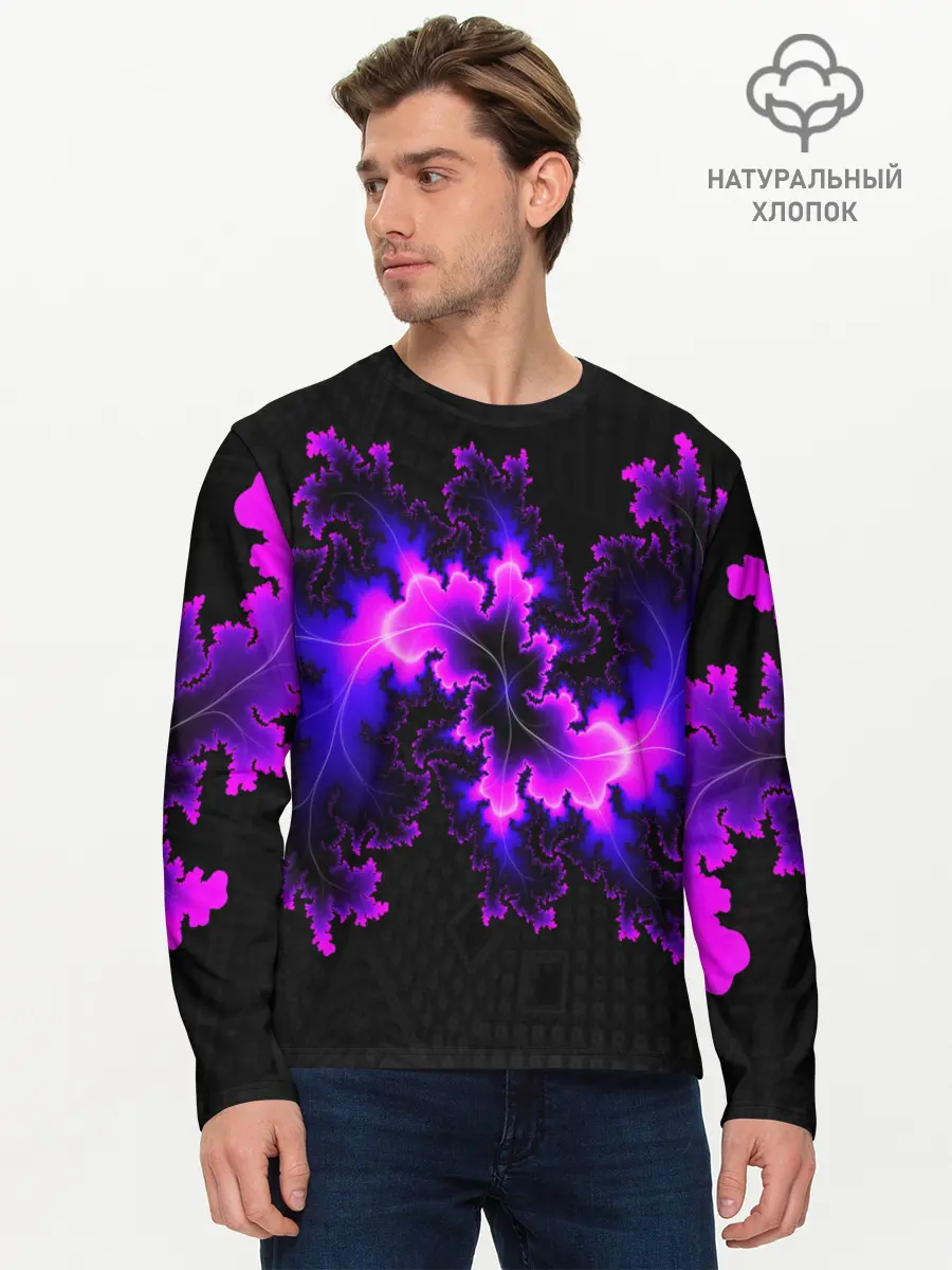 Мужской лонгслив базовый / NEON Liquid (P007_P004ooo2072221, P004ooo2072221)