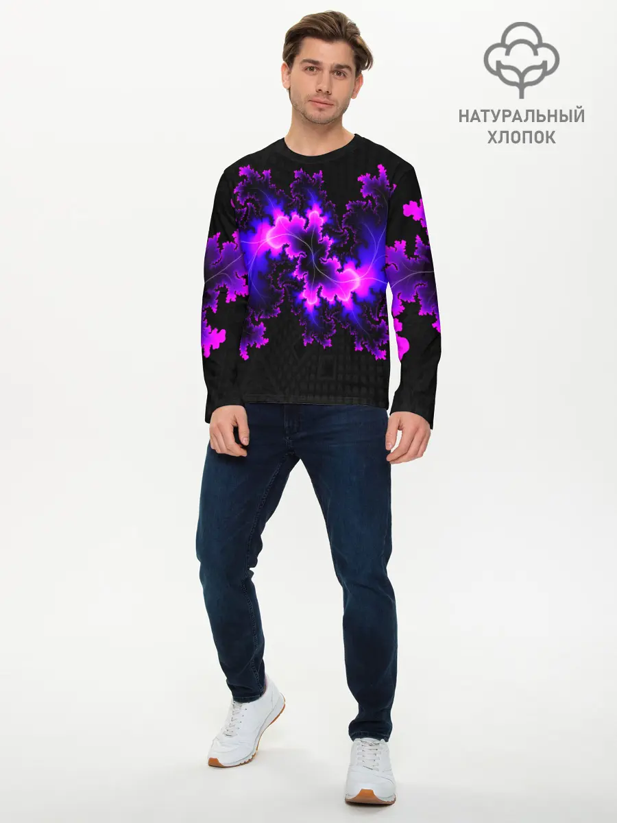 Мужской лонгслив базовый / NEON Liquid (P007_P004ooo2072221, P004ooo2072221)