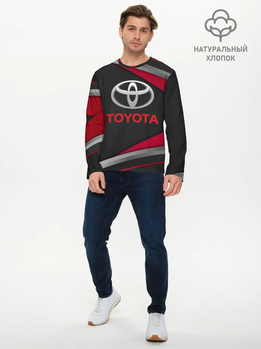 Мужской лонгслив базовый / TOYOTA | ТОЁТА (P007_P004ooo2079903, P004ooo2079903)