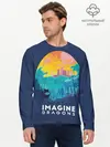 Мужской лонгслив базовый / Imagine Dragons (P007_P004ooo2082445, P004ooo2082445)