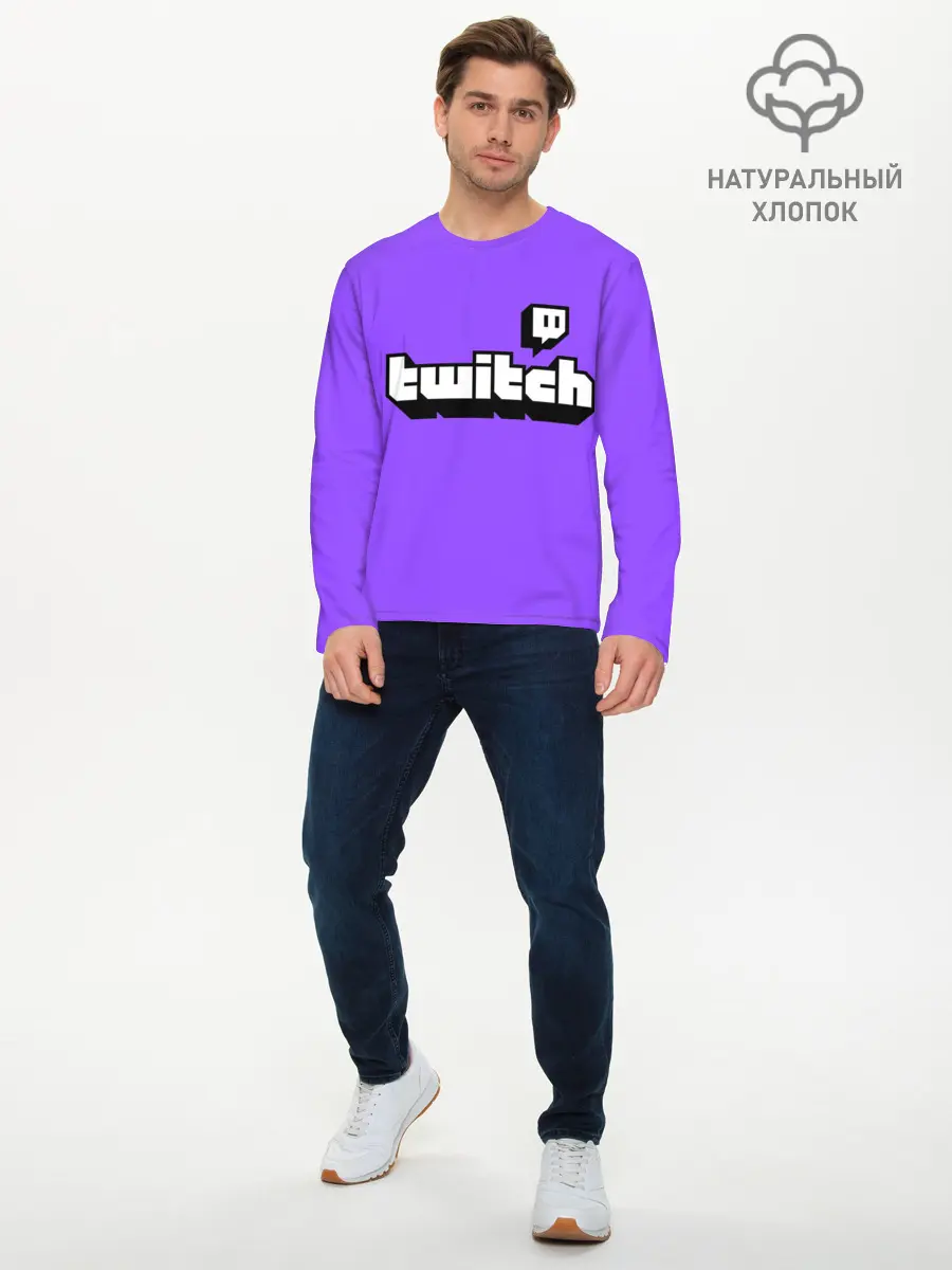 Мужской лонгслив базовый / Twitch (P007_P004ooo2082979, P004ooo2082979)