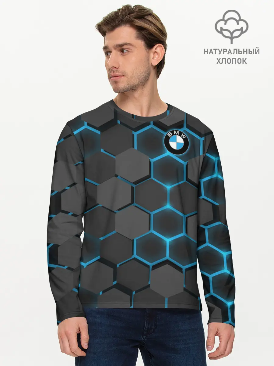 Мужской лонгслив базовый / BMW (P007_P004ooo2084175, P004ooo2084175)