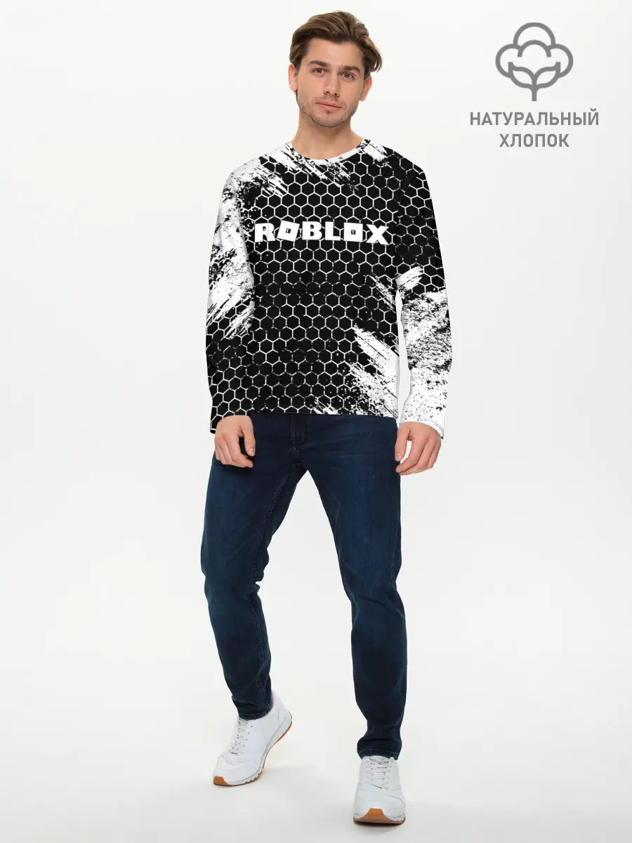 Мужской лонгслив базовый / ROBLOX (P007_P004ooo2087357, P004ooo2087357)
