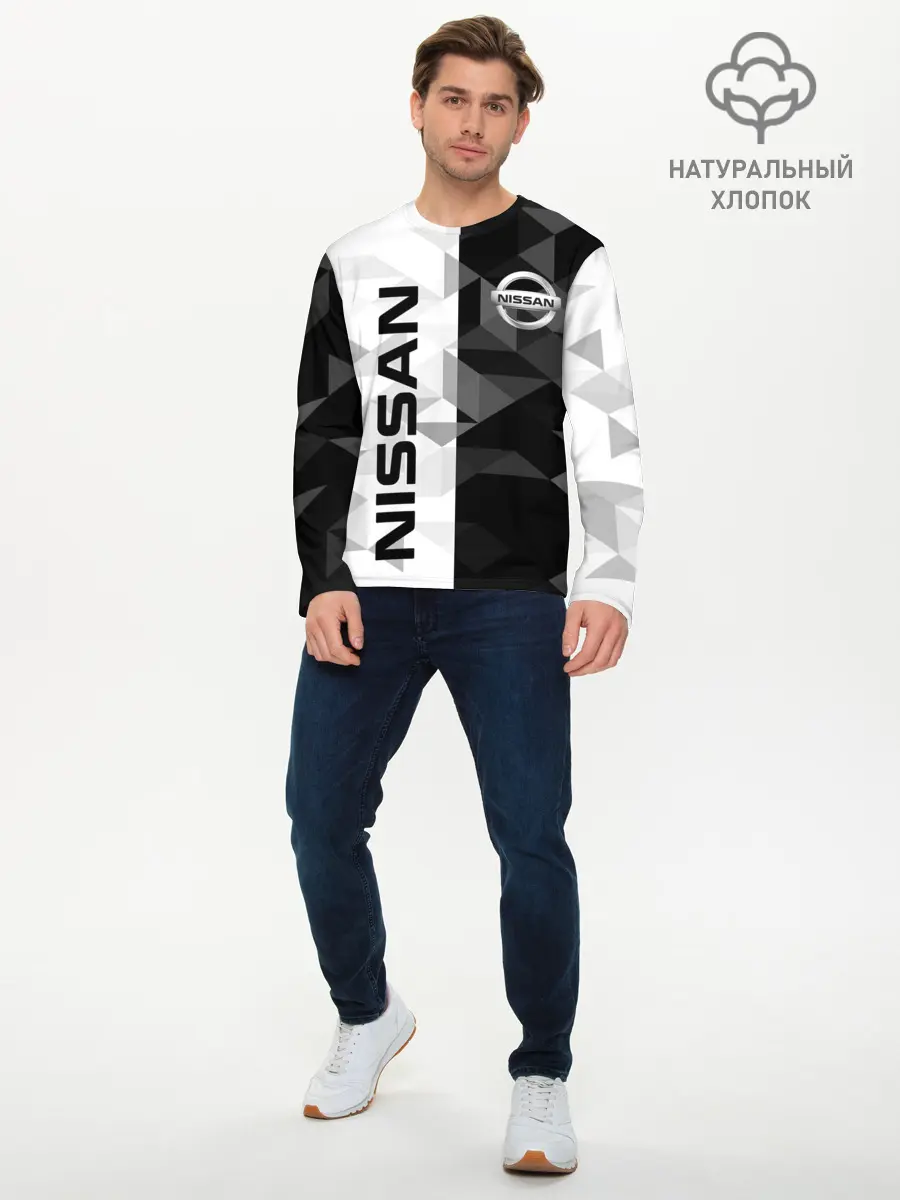 Мужской лонгслив базовый / NISSAN | НИССАН (P007_P004ooo2085699, P004ooo2085699)