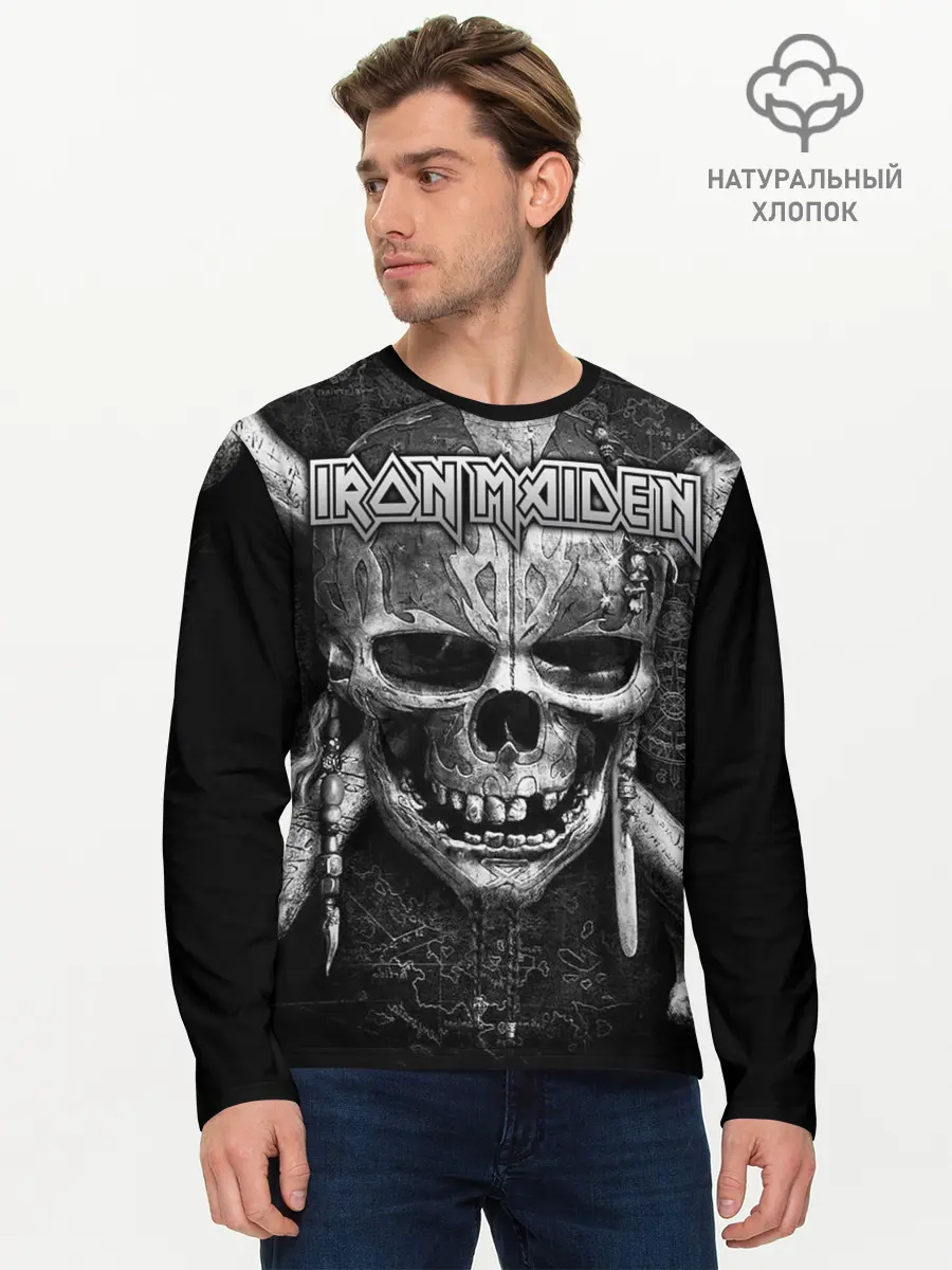 Мужской лонгслив базовый / IRON MAIDEN | АЙРОН МАЙДЕН (P007_P004ooo2089061, P004ooo2089061)