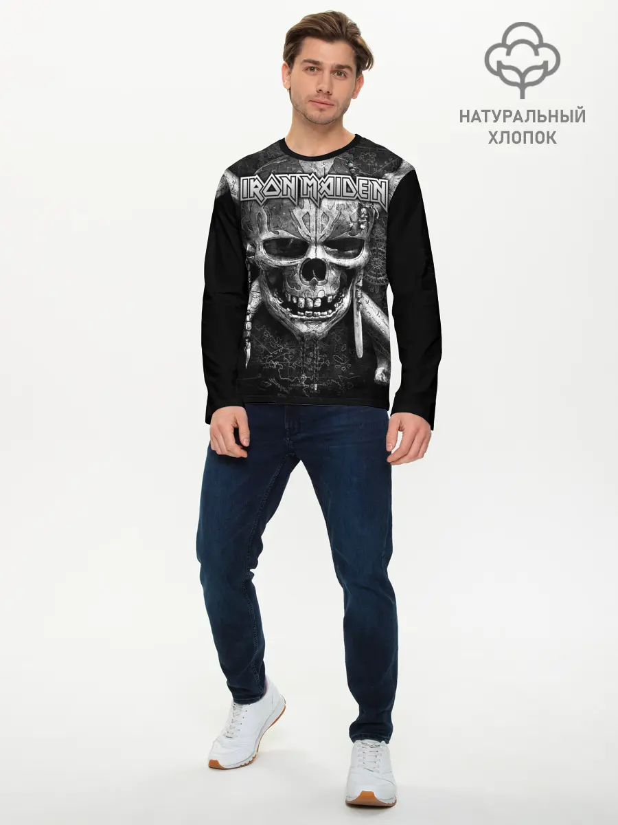 Мужской лонгслив базовый / IRON MAIDEN | АЙРОН МАЙДЕН (P007_P004ooo2089061, P004ooo2089061)