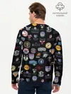 Мужской лонгслив базовый / NBA Pattern | НБА Паттерн (P007_P004ooo2089145, P004ooo2089145)