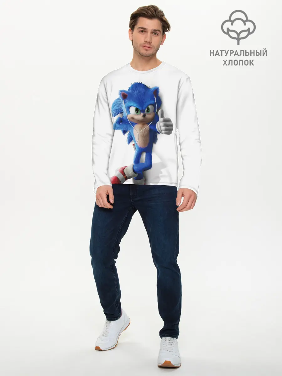 Мужской лонгслив базовый / SONIC (P007_P004ooo2089767, P004ooo2089767)