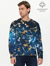 Мужской лонгслив базовый / Космические коты (P007_P004ooo2089297, P004ooo2089297)