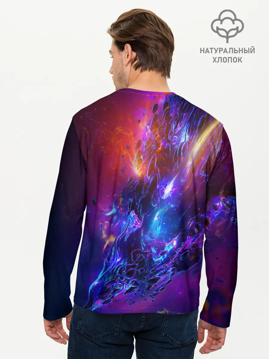 Мужской лонгслив базовый / Universe Neon (P007_P004ooo2090115, P004ooo2090115)