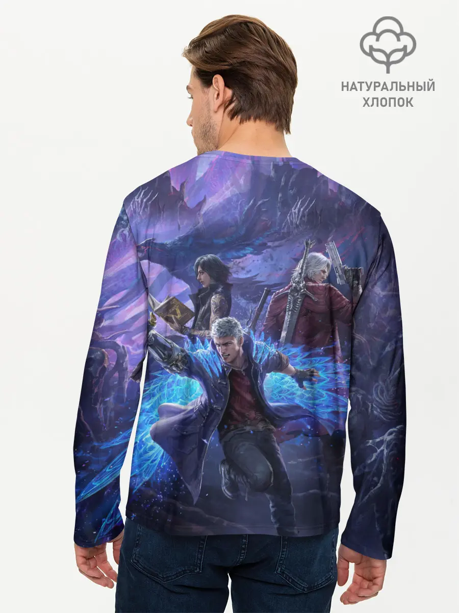 Мужской лонгслив базовый / DEVIL MAY CRY | ДЕВИЛ МАЙ КРАЙ (P007_P004ooo2091787, P004ooo2091787)