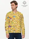 Мужской лонгслив базовый / Смайлики Emoji (P007_P004ooo2093835, P004ooo2093835)