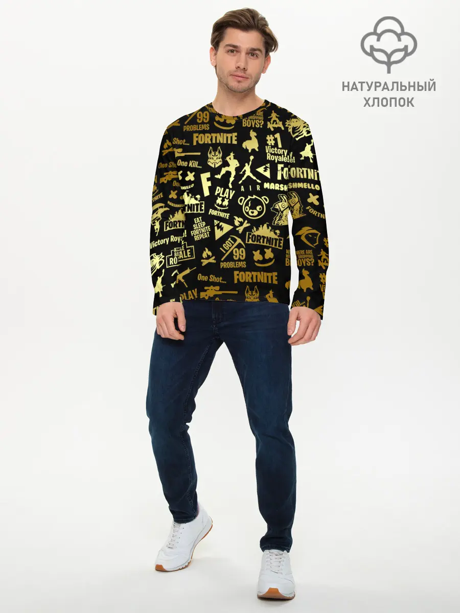 Мужской лонгслив базовый / FORTNITE | ФОРТНАЙТ (P007_P004ooo2092807, P004ooo2092807)