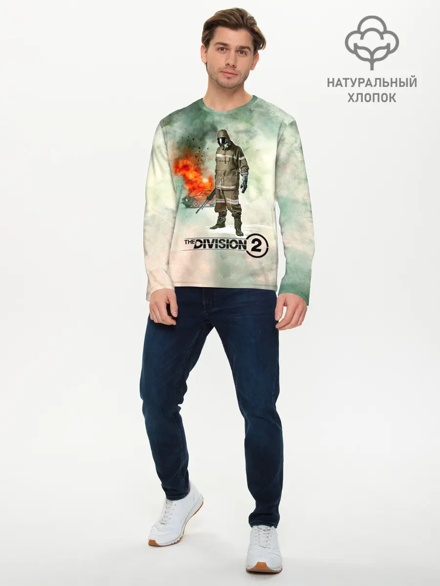 Мужской лонгслив базовый / The Division 2 (P007_P004ooo2093439, P004ooo2093439)