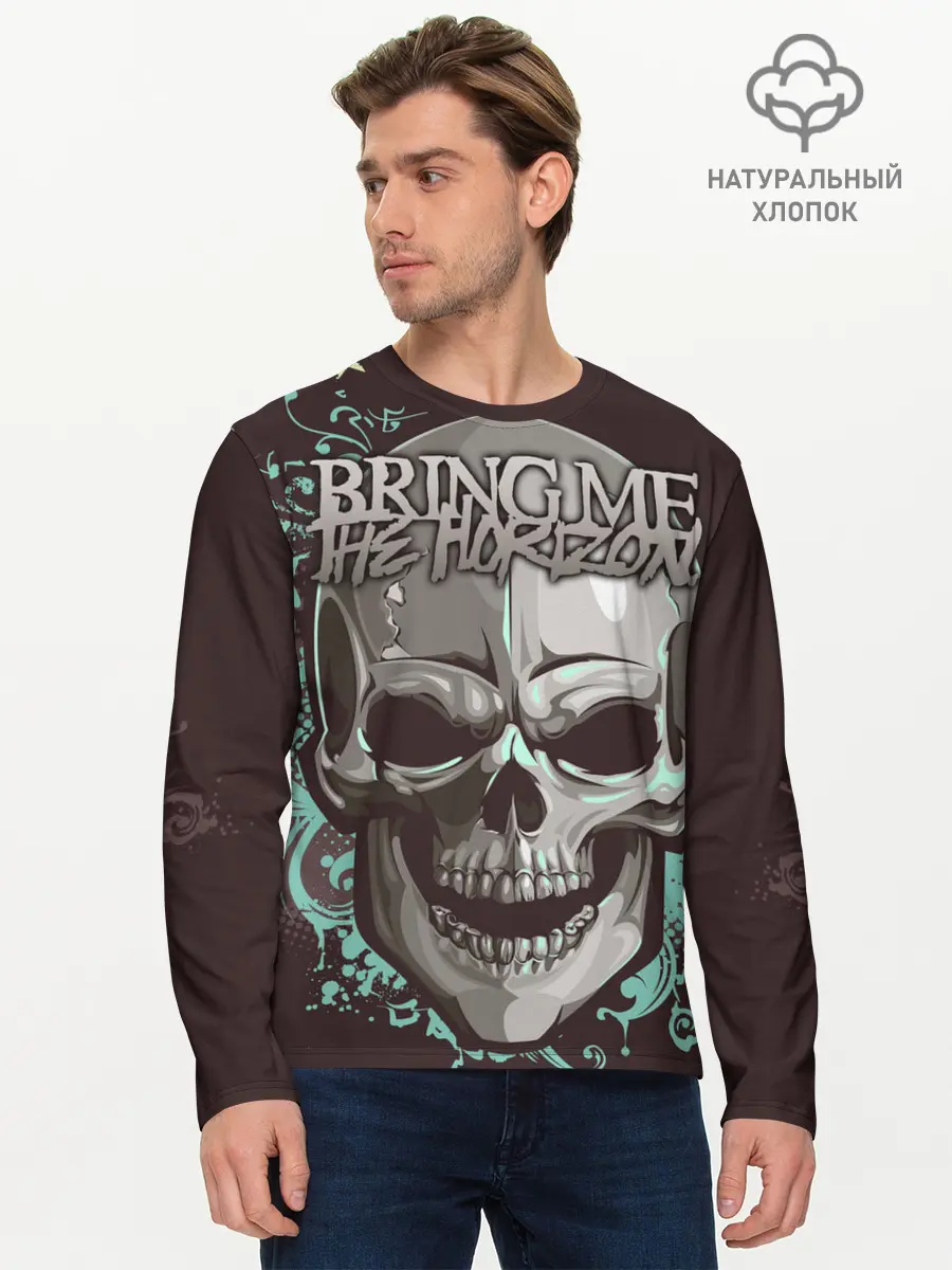 Мужской лонгслив базовый / Bring Me the Horizon (P007_P004ooo2097707, P004ooo2097707)