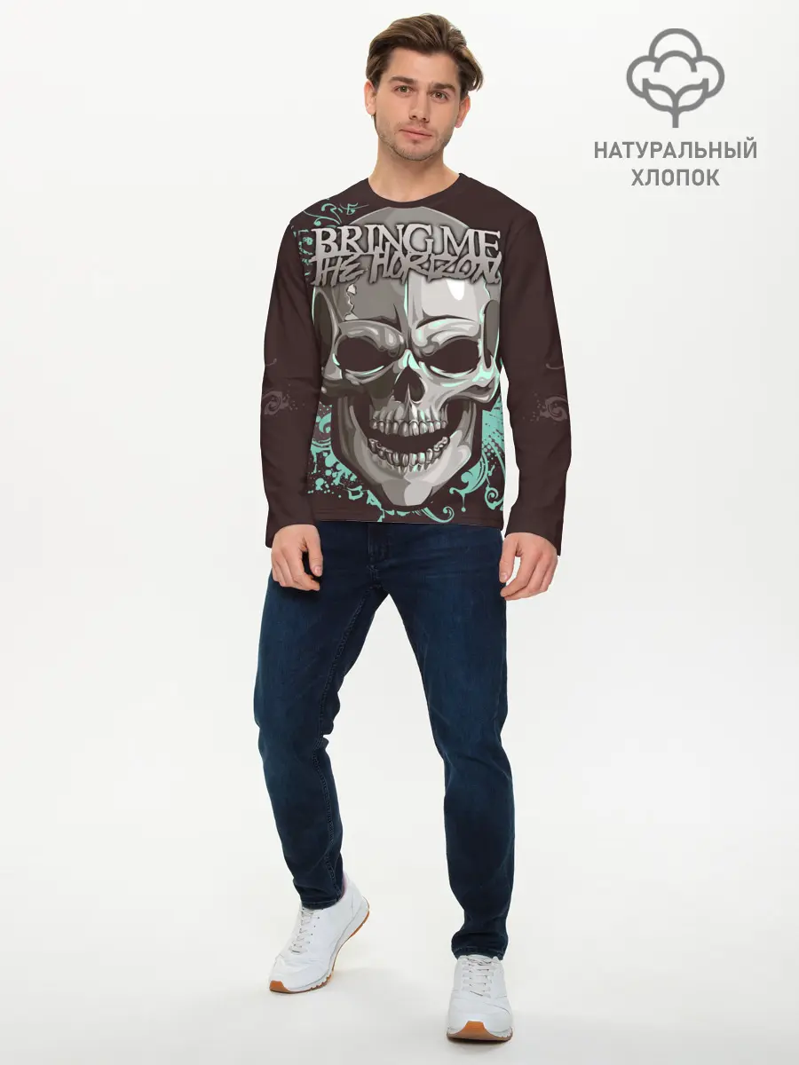 Мужской лонгслив базовый / Bring Me the Horizon (P007_P004ooo2097707, P004ooo2097707)