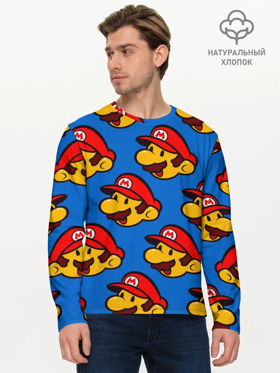 Мужской лонгслив базовый / Mario (P007_P004ooo2096493, P004ooo2096493)