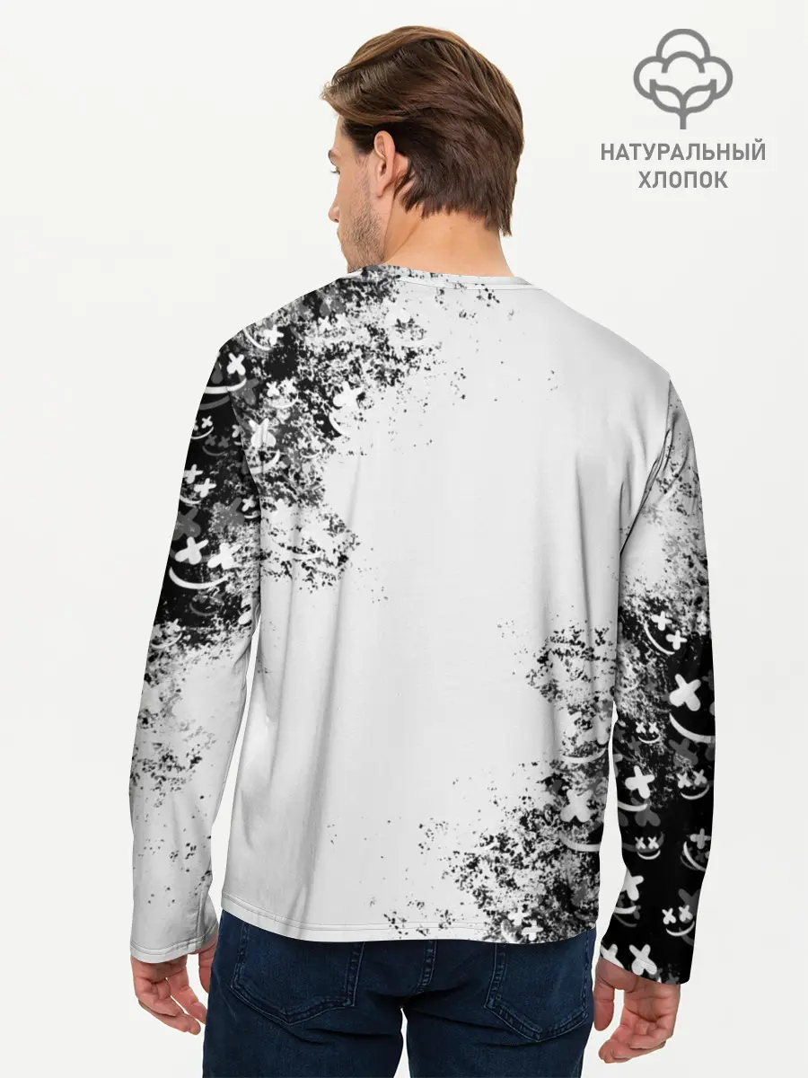 Мужской лонгслив базовый / Marshmello (P007_P004ooo2098921, P004ooo2098921)