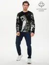 Мужской лонгслив базовый / Marshmello (P007_P004ooo2099799, P004ooo2099799)