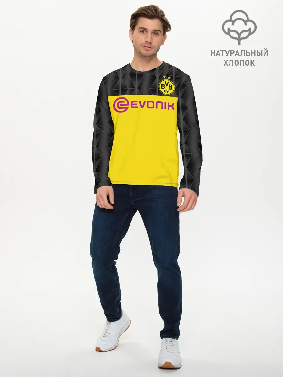 Мужской лонгслив базовый / Холанд home 19-20 UEFA (P007_P004ooo2098731, P004ooo2098731)