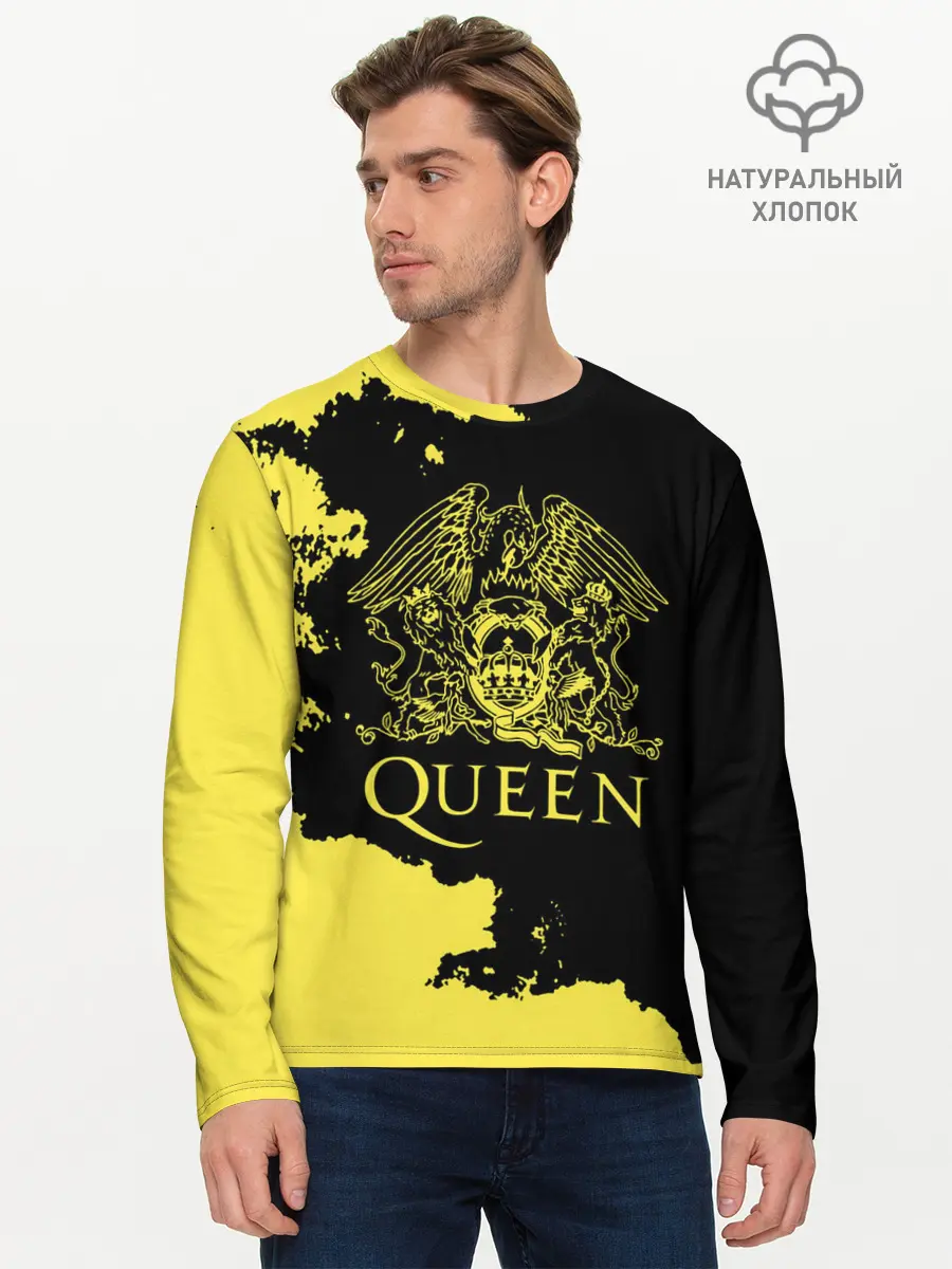 Мужской лонгслив базовый / Queen (P007_P004ooo2101115, P004ooo2101115)