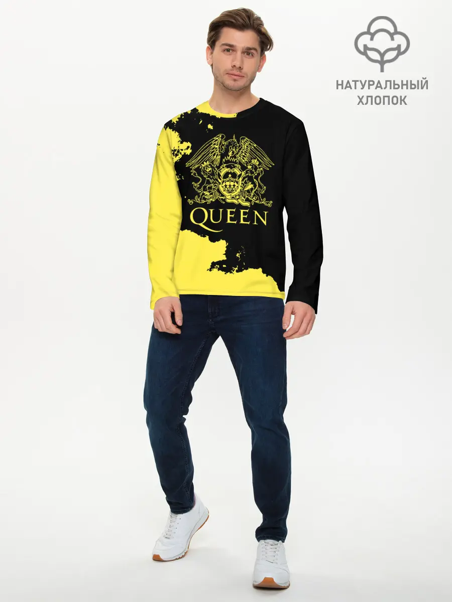 Мужской лонгслив базовый / Queen (P007_P004ooo2101115, P004ooo2101115)