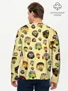 Мужской лонгслив базовый / Thinking emoji skins (P007_P004ooo2101851, P004ooo2101851)