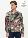 Мужской лонгслив базовый / Еда (P007_P004ooo2103543, P004ooo2103543)