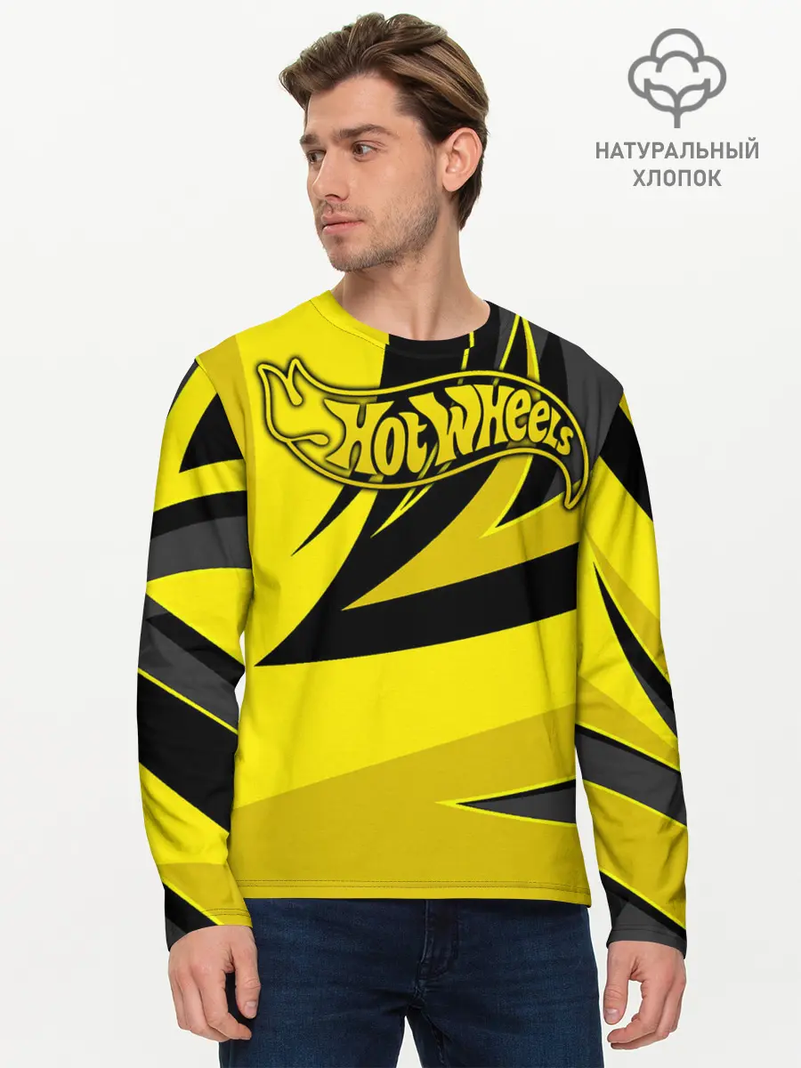 Мужской лонгслив базовый / Hot Wheels (P007_P004ooo2105465, P004ooo2105465)